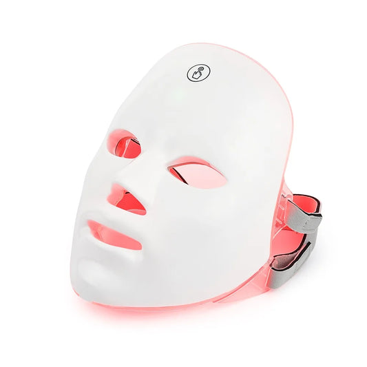 Máscara facial recarregável de LED com 7 cores