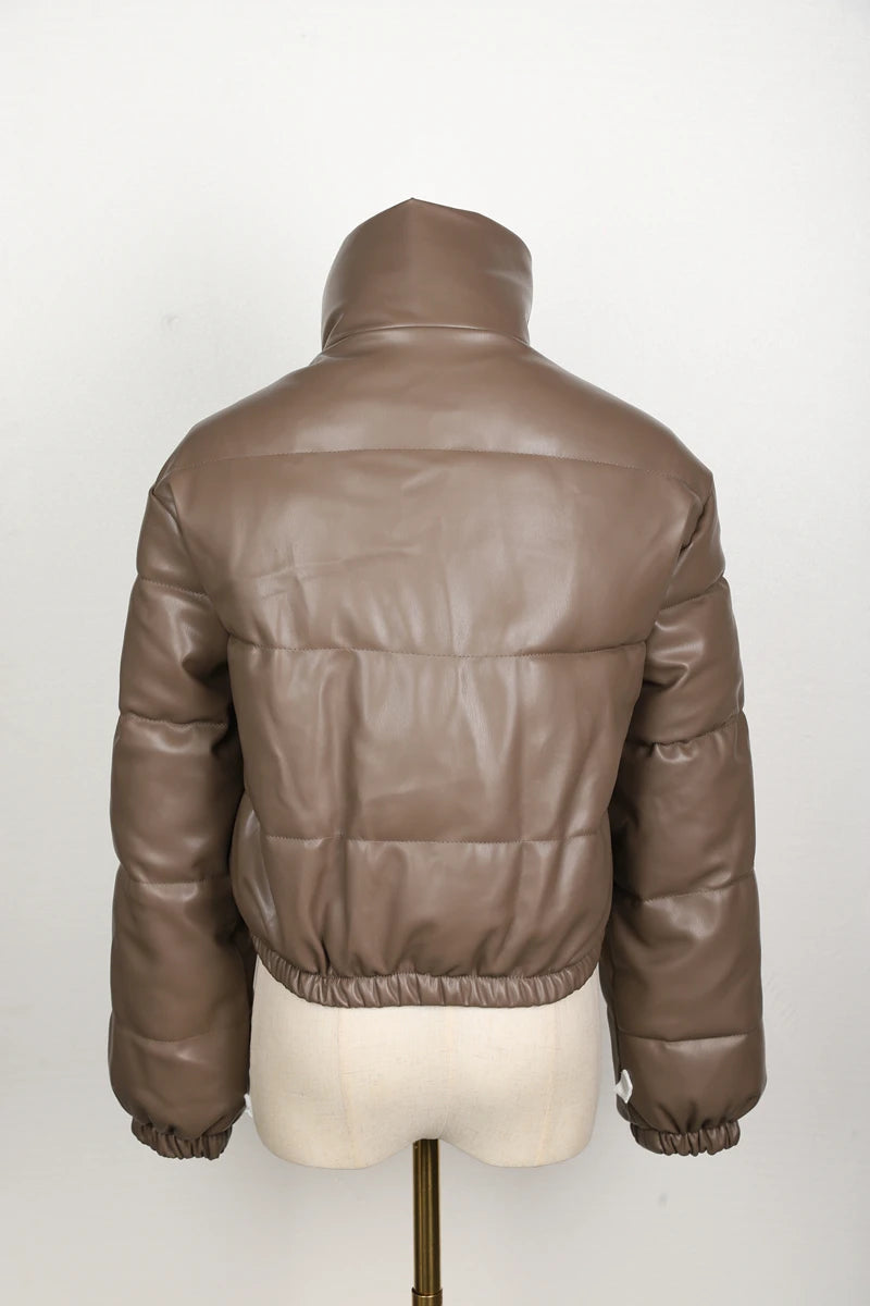 Puffer Inverno Couro