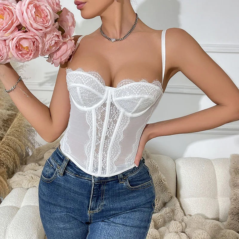 Corset Satin Lace
