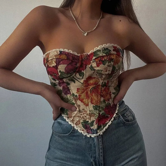 Vintage Flower Corset