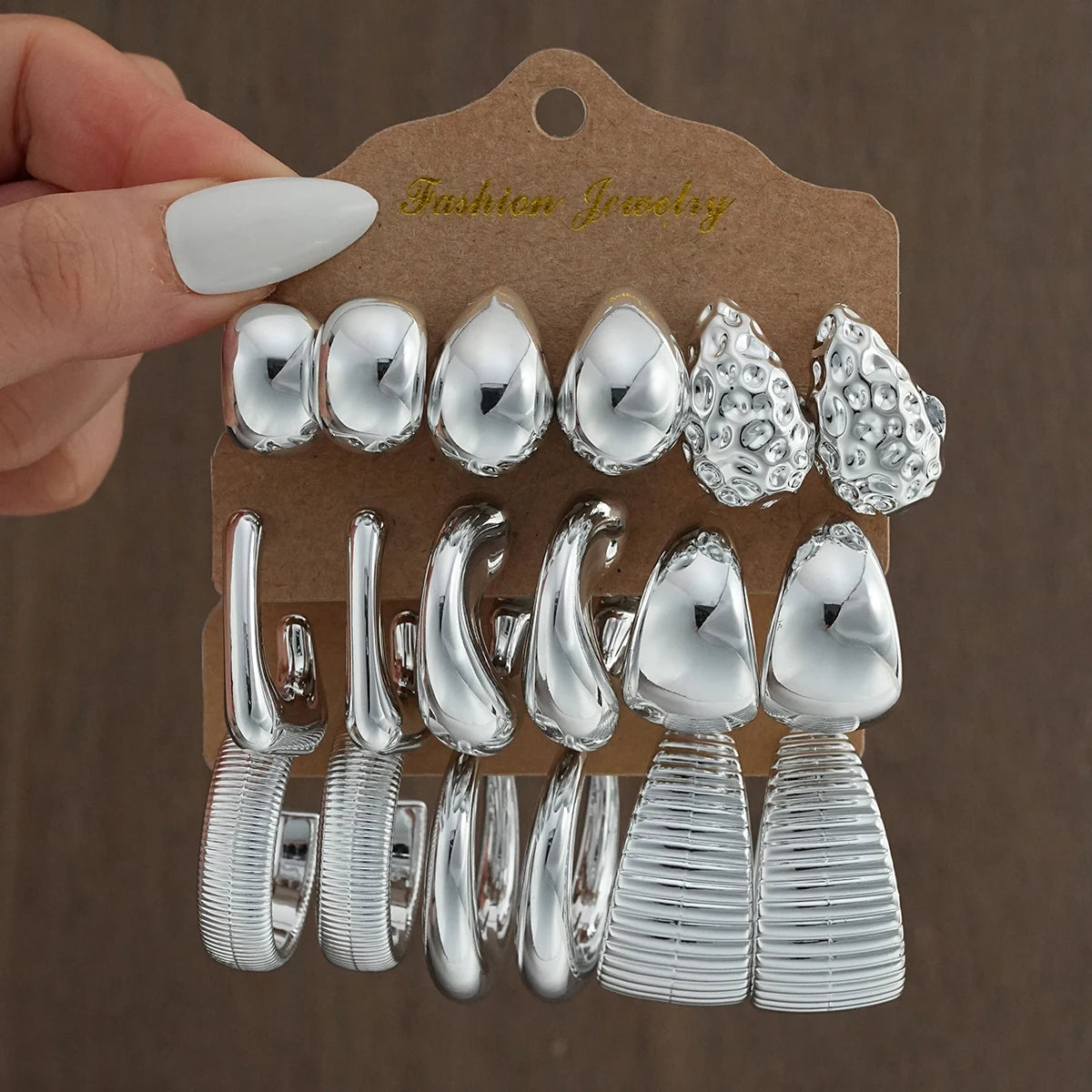 Kit Brincos Dourados/Pratas Minimalistas