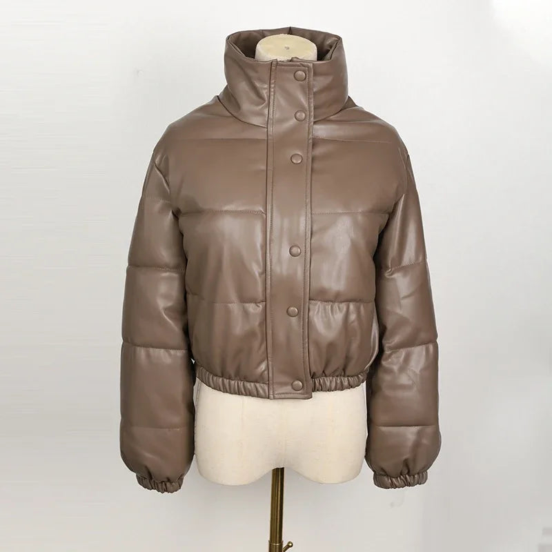 Puffer Inverno Couro