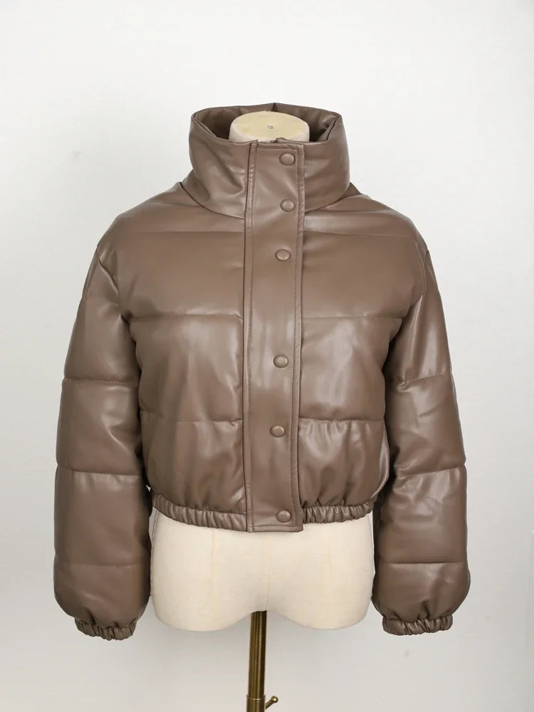 Puffer Inverno Couro