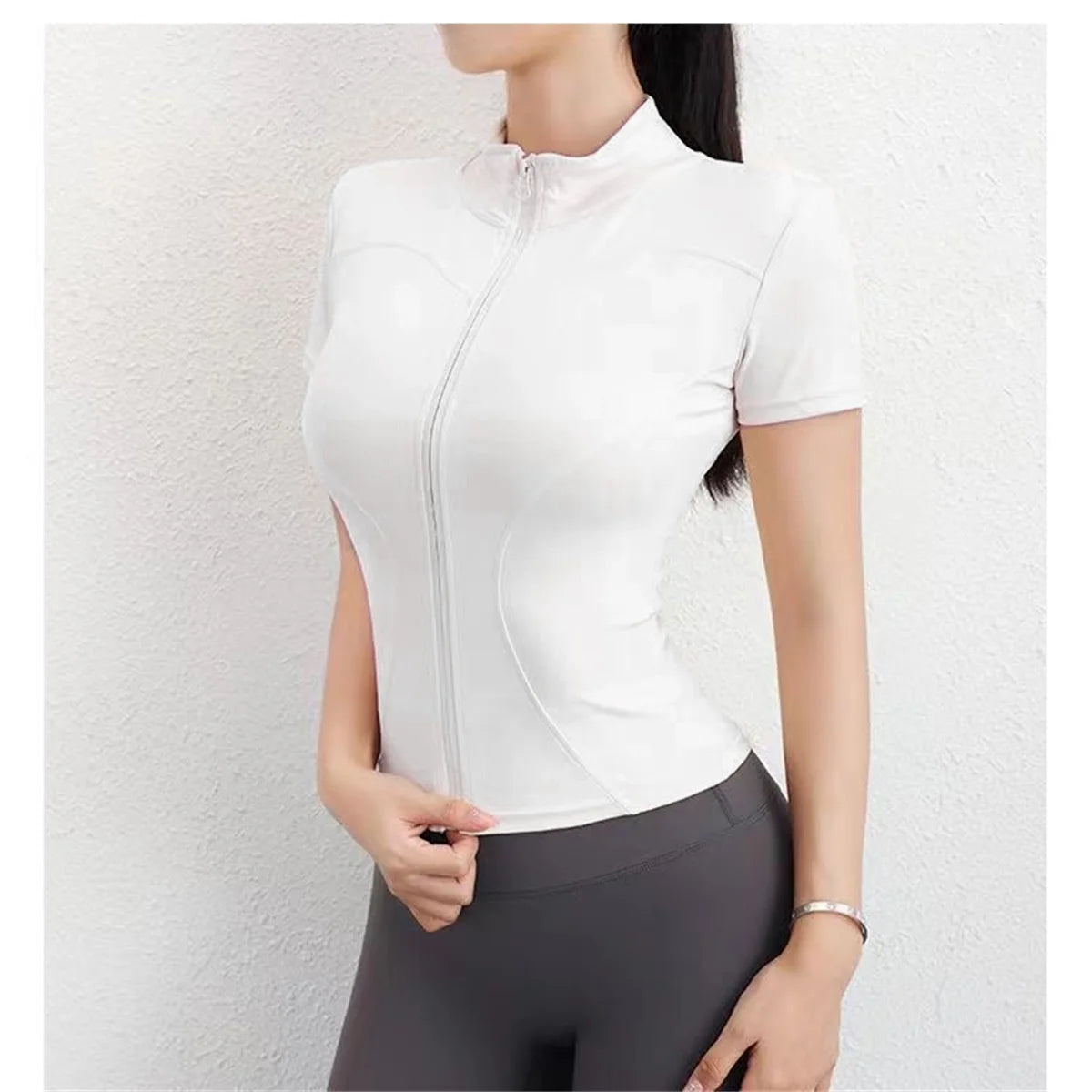 Blusa Fitness Sculpt com Zíper