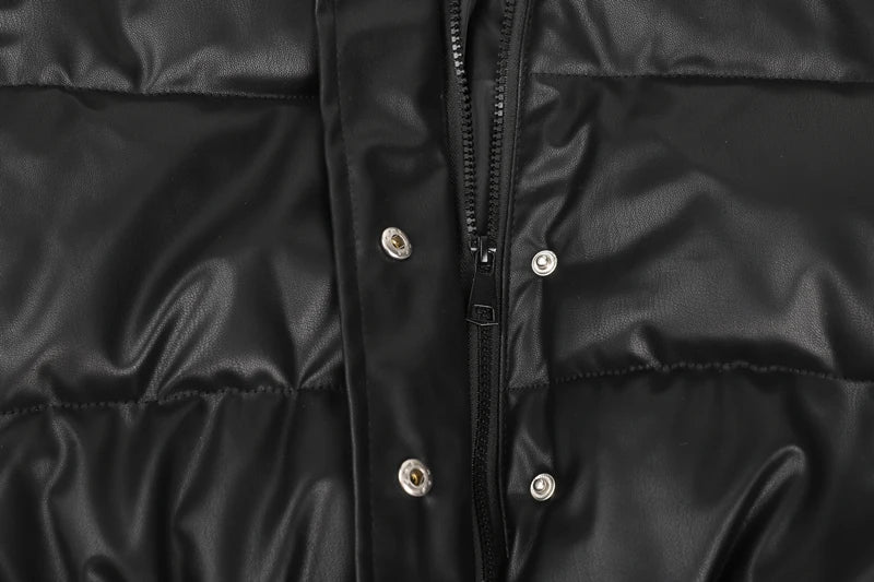 Puffer Inverno Couro