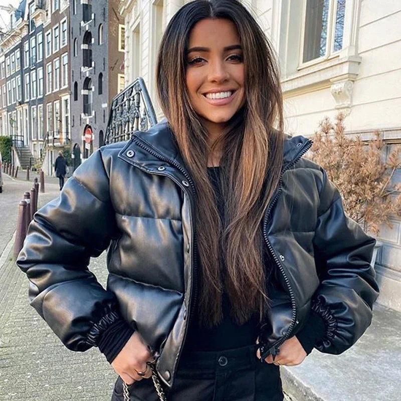 Puffer Inverno Couro
