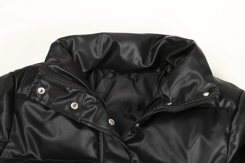Puffer Inverno Couro
