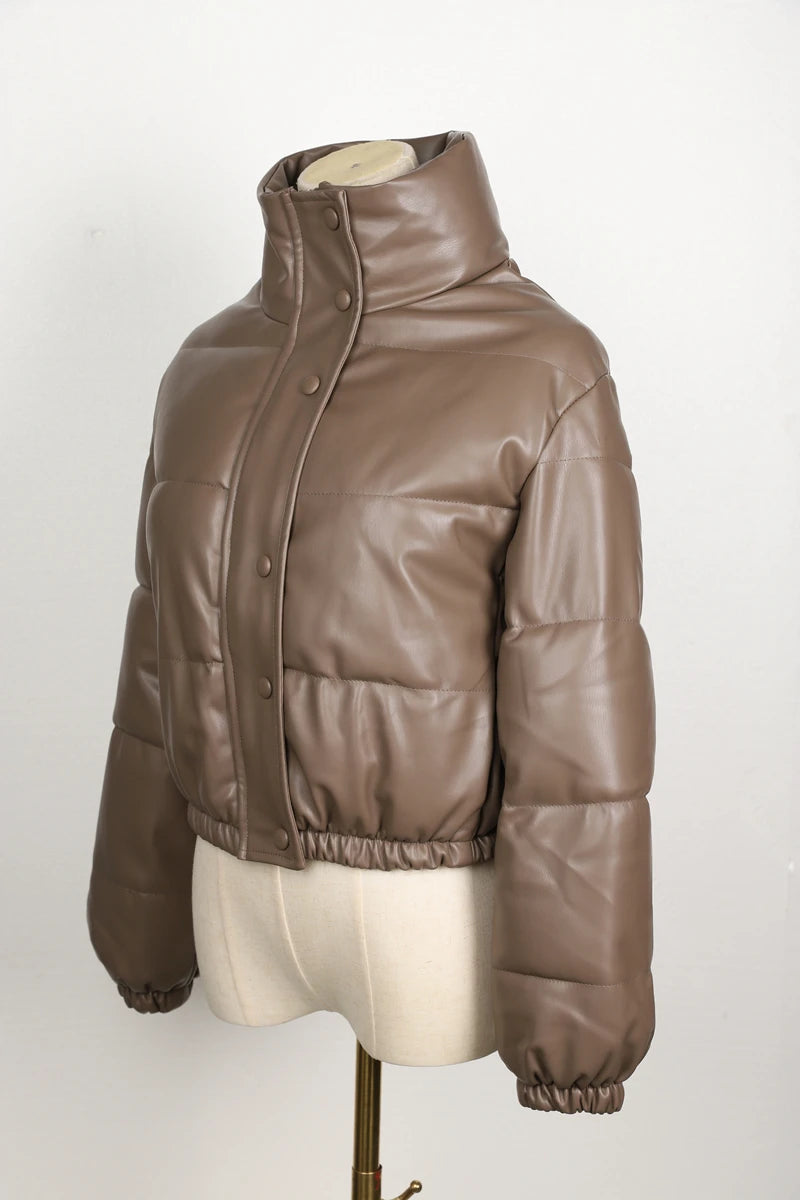 Puffer Inverno Couro