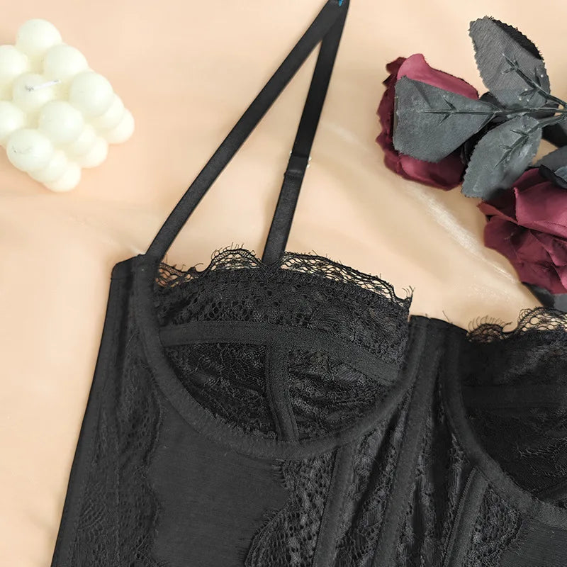 Corset Satin Lace